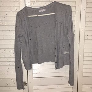 Grey cardigan